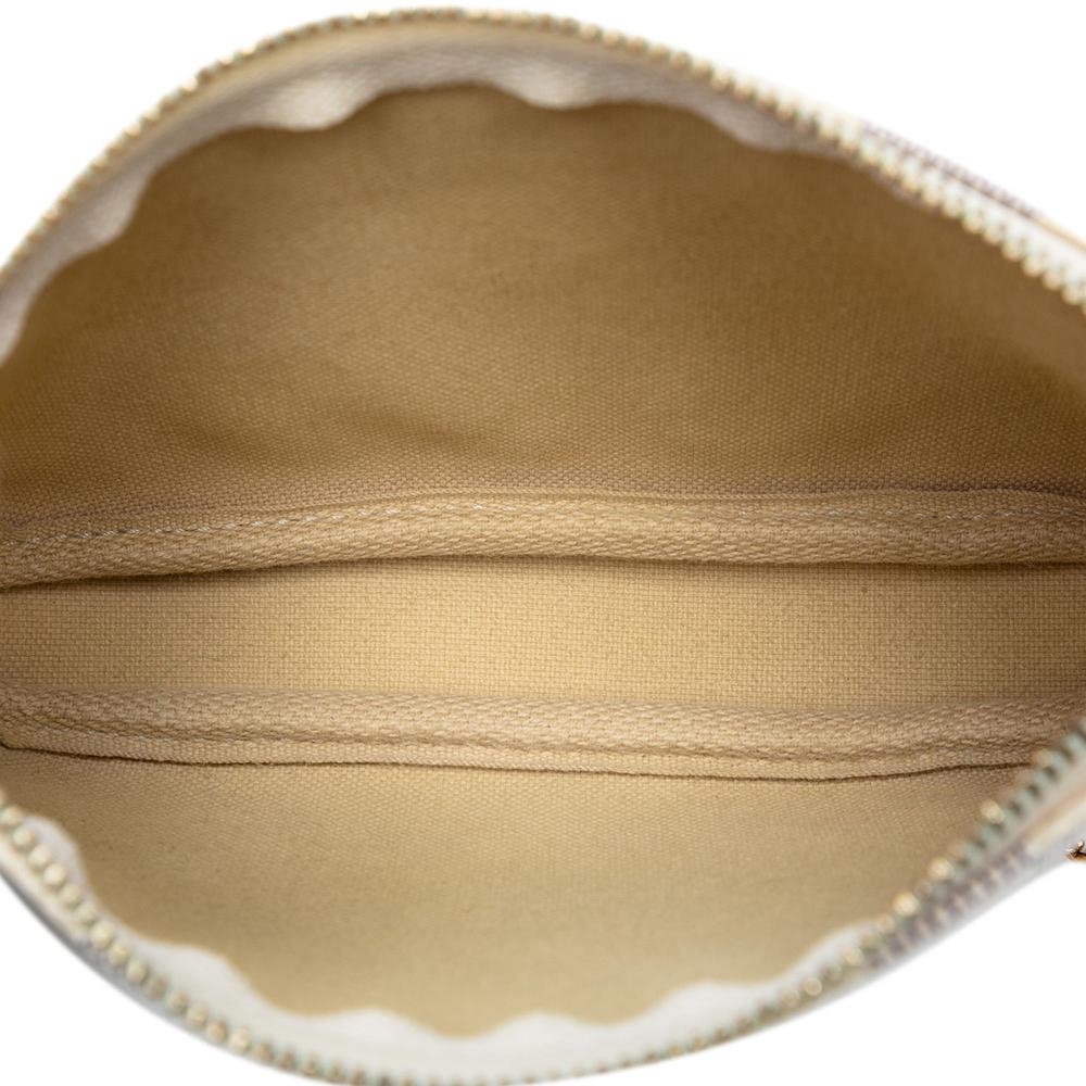 Louis Vuitton AB Louis Vuitton White Damier Canvas Fabric Damier Azur Mini Pochette Accessoires France