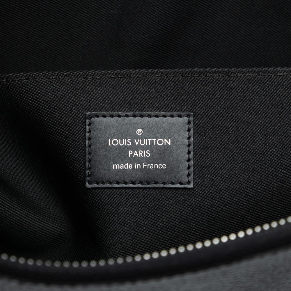 Louis Vuitton AB Louis Vuitton Black Damier Canvas Fabric Damier Graphite Pochette Jour GM France