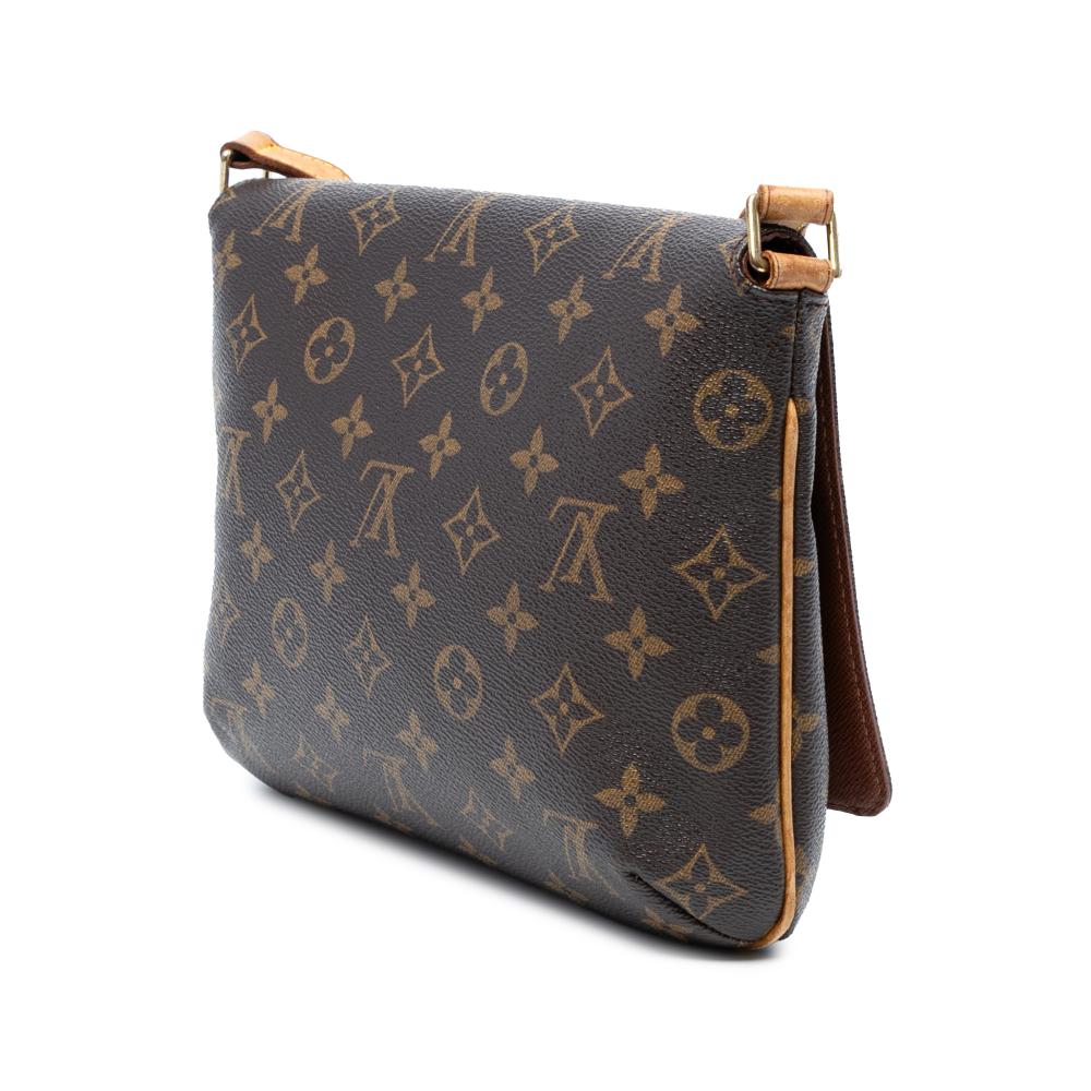 Louis Vuitton B Louis Vuitton Brown Monogram Canvas Fabric Monogram Musette Tango Short Strap France