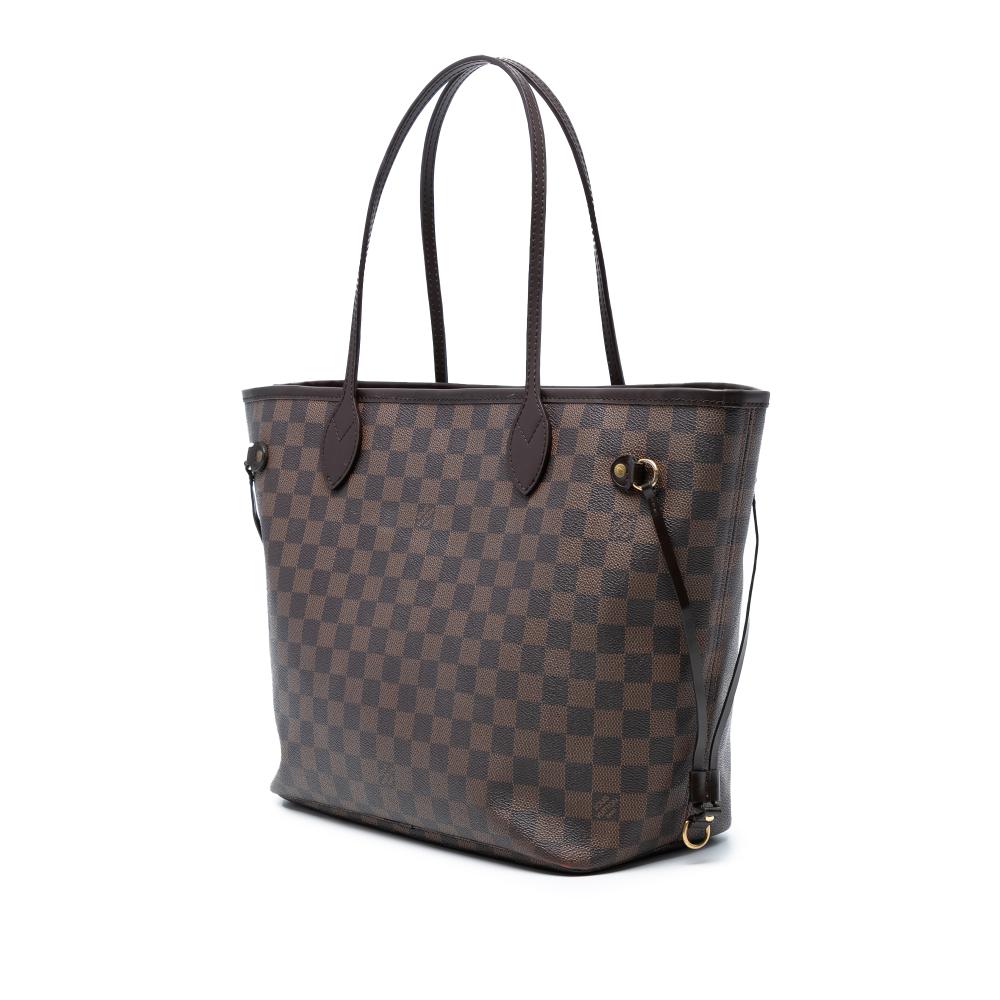 Louis Vuitton B Louis Vuitton Brown Damier Canvas Fabric Damier Ebene Neverfull MM France