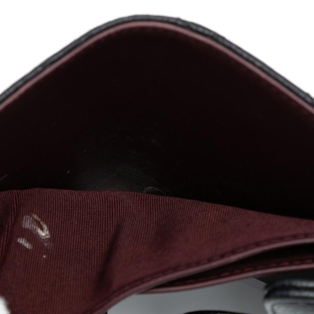 Chanel AB Chanel Black Caviar Leather Leather CC Quilted Caviar Compact Flap Wallet Spain