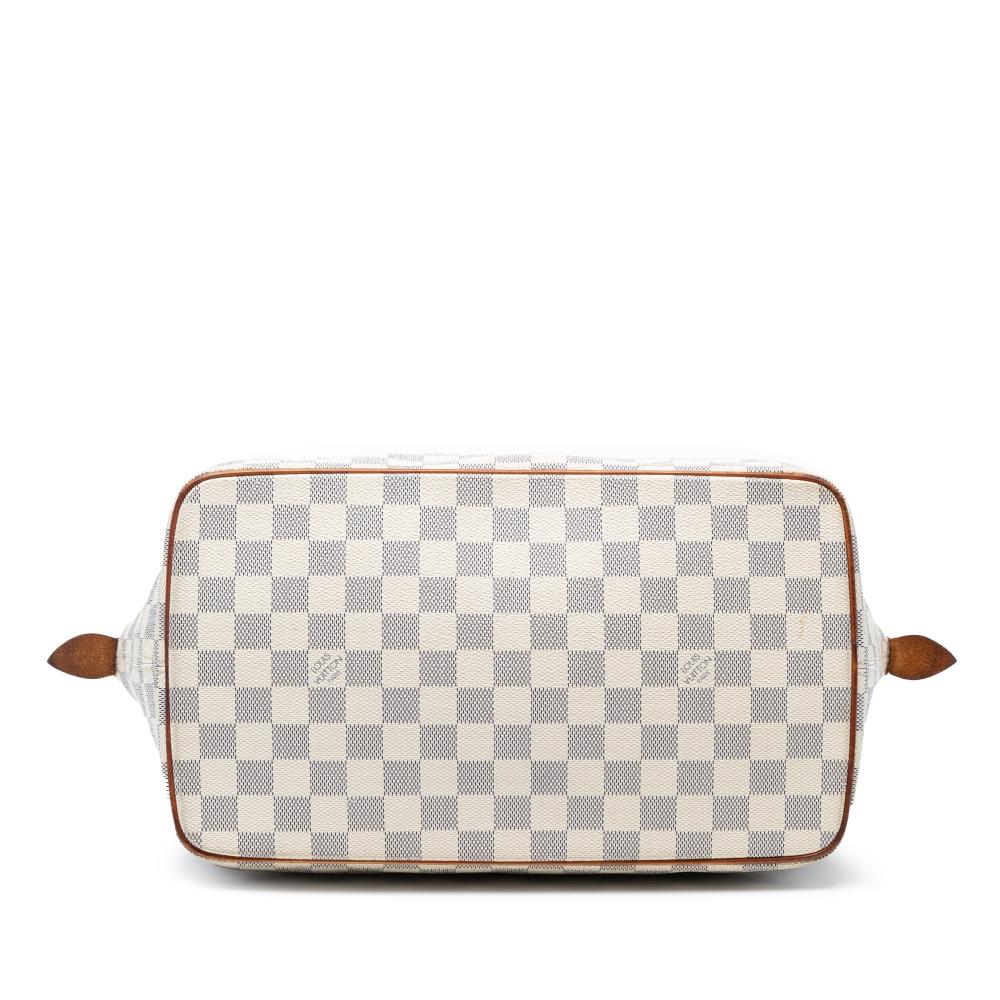 Louis Vuitton B Louis Vuitton White Damier Canvas Fabric Damier Azur Saleya MM France