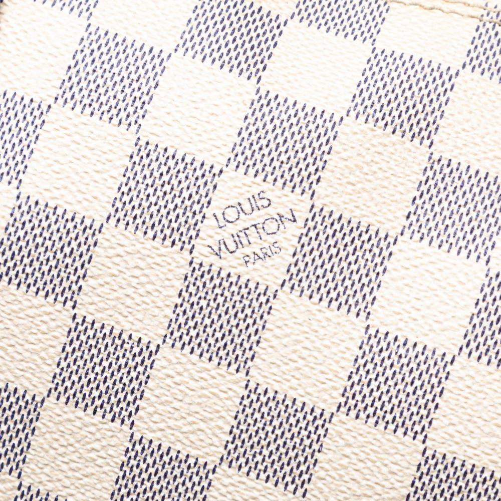 Louis Vuitton B Louis Vuitton White Damier Canvas Fabric Damier Azur Saleya MM France