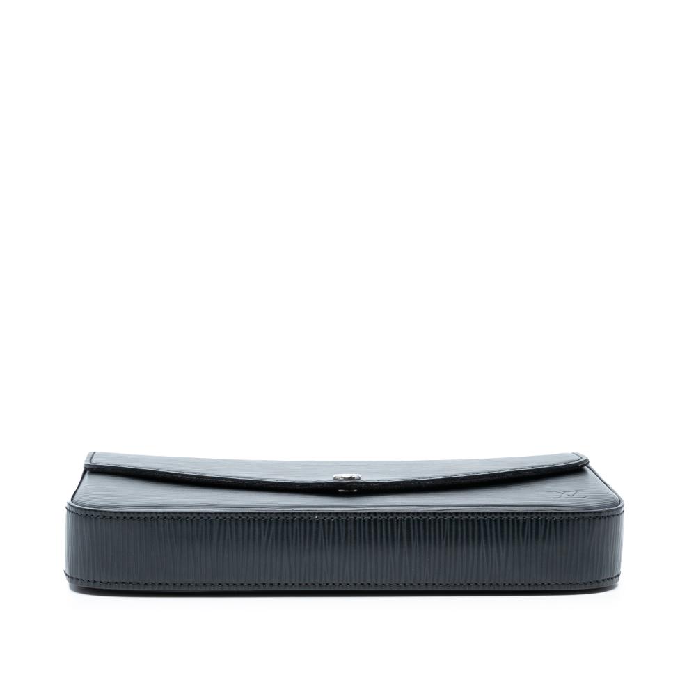 Louis Vuitton AB Louis Vuitton Black Epi Leather Leather Epi Pochette Felicie France