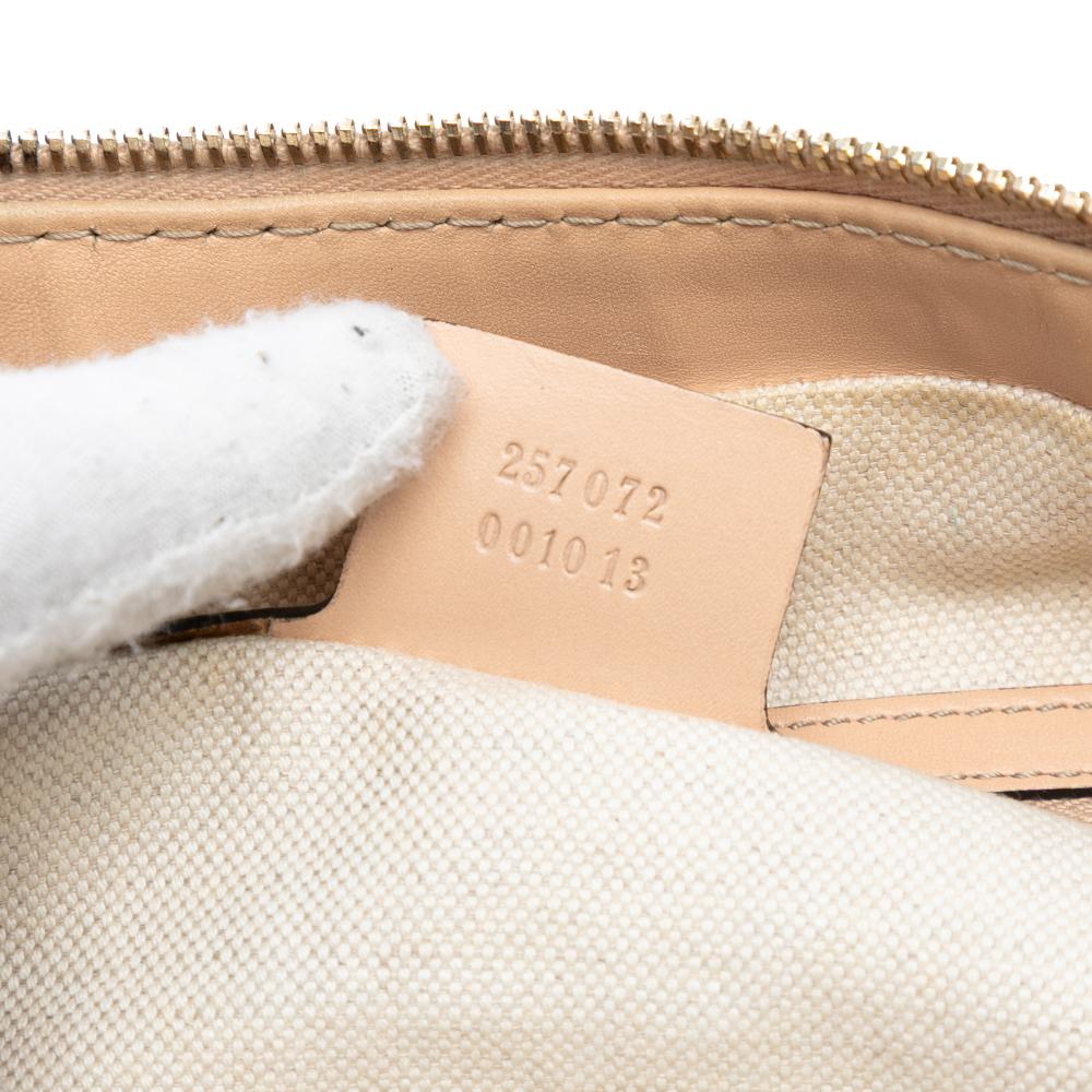 Gucci B Gucci Pink Light Pink Canvas Fabric GG Lovely Crossbody Italy