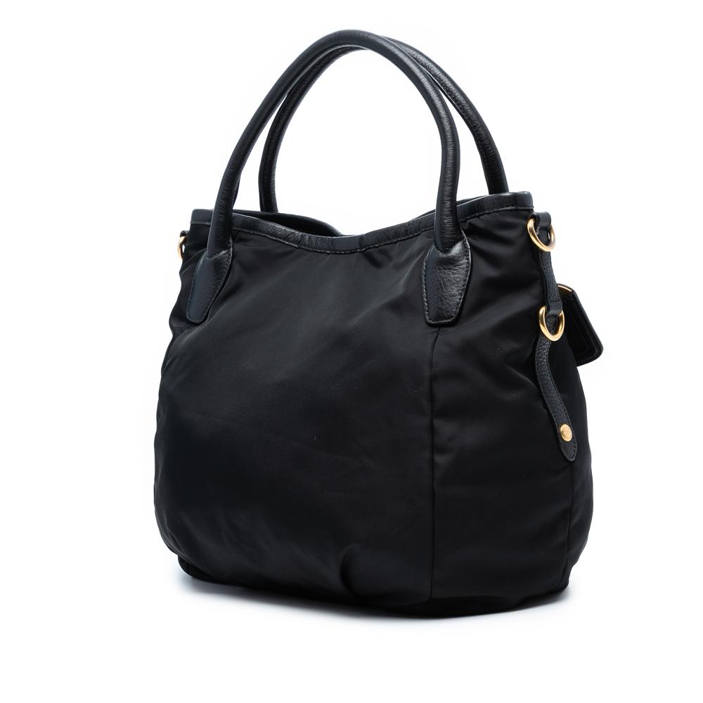 Prada B Prada Black Nylon Fabric Tessuto Satchel China