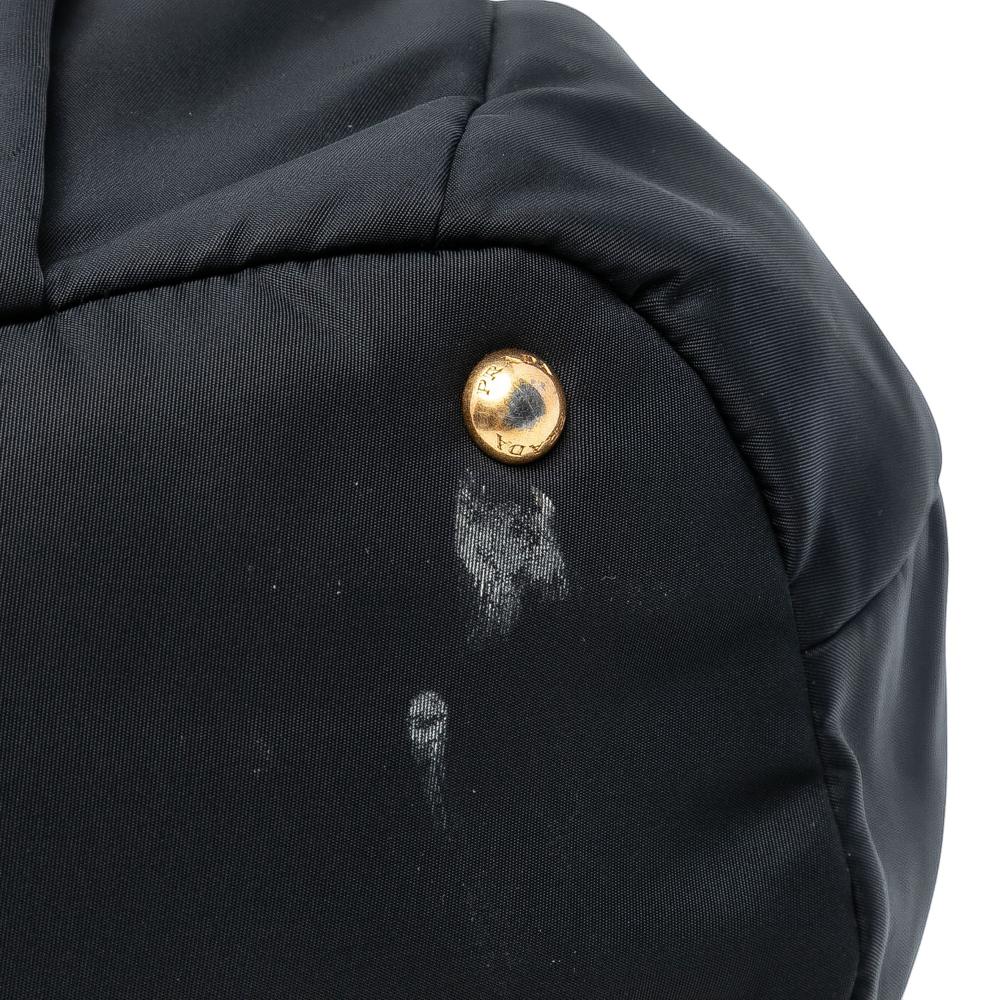 Prada B Prada Black Nylon Fabric Tessuto Satchel China