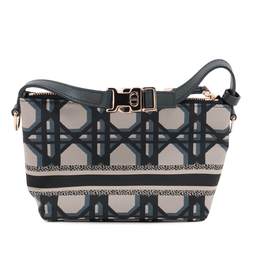 Christian Dior AB Dior Blue Nylon Fabric DiorTravel Technical Macrocannage Nomad Pouch Italy