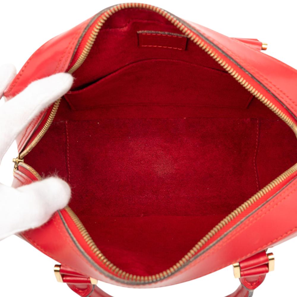 Louis Vuitton B Louis Vuitton Red Epi Leather Leather Epi Sablons France