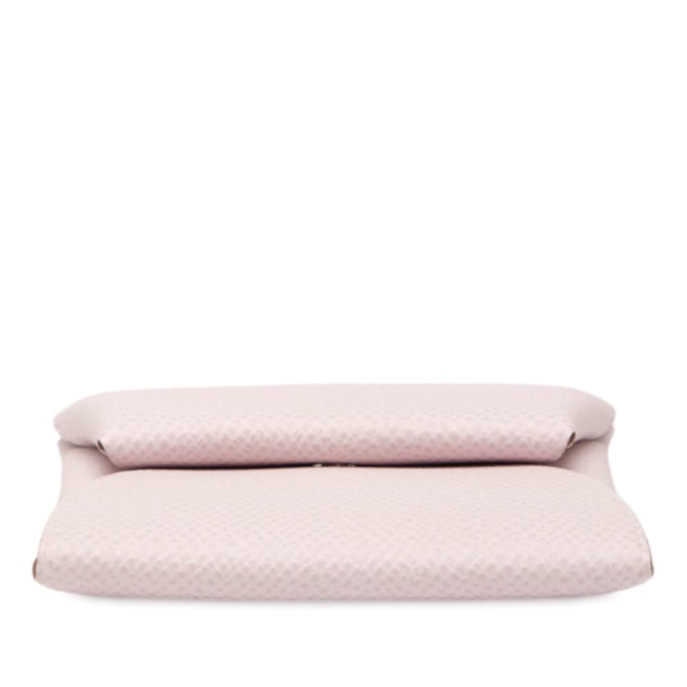Hermès A Hermès Pink Light Pink Calf Leather Epsom Bastia Coin Purse France