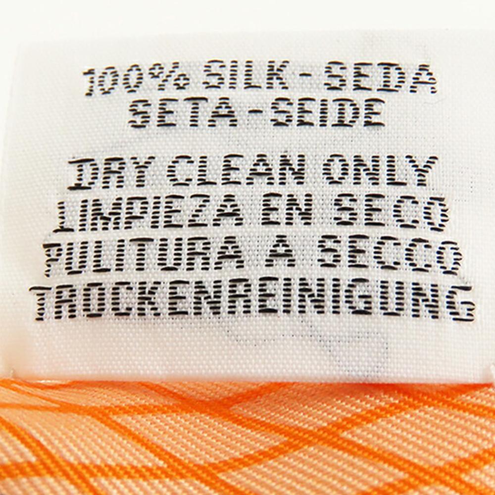 Hermès AB Hermès Orange Silk Fabric Grand Theatre Nouveau Twilly Scarf France