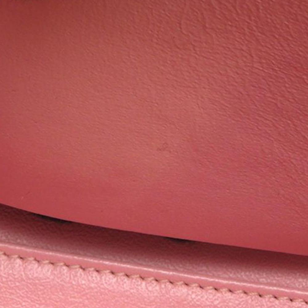 Chanel AB Chanel Pink Light Pink Tweed Fabric Small CC Filigree Vanity Case Italy