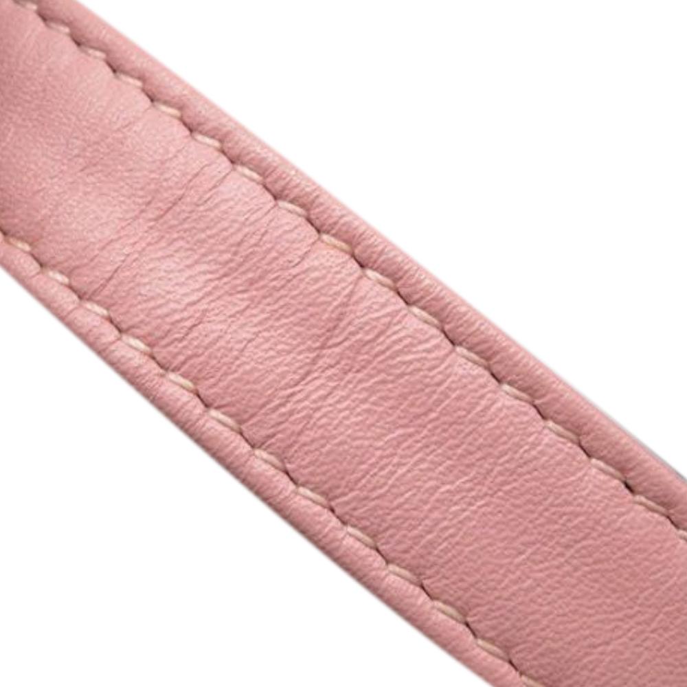 Chanel AB Chanel Pink Light Pink Tweed Fabric Small CC Filigree Vanity Case Italy