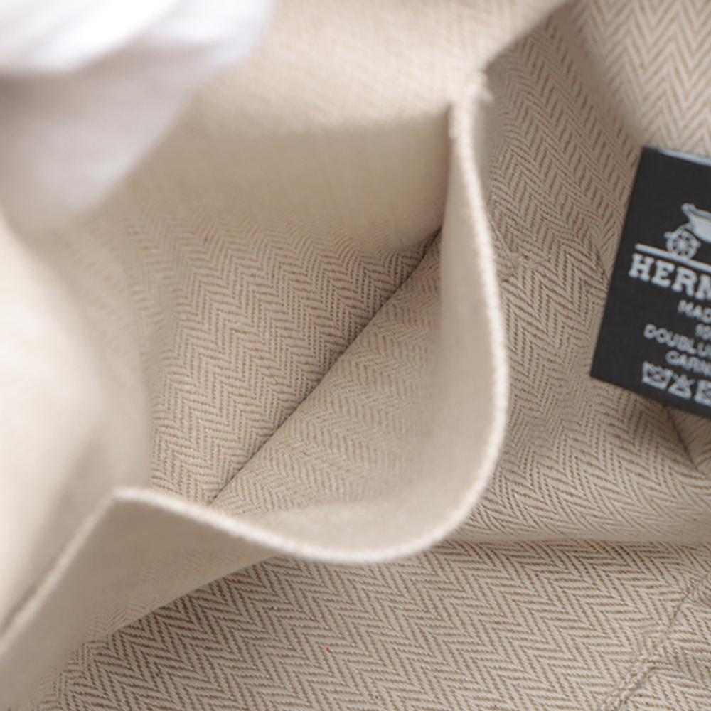 Hermès A Hermès Orange Red Orange with Blue Dark Blue Wool Fabric Large Bride A Brac H Natte Case France