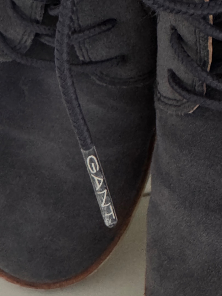 Gant Chaussures à lacets en cuir et daim