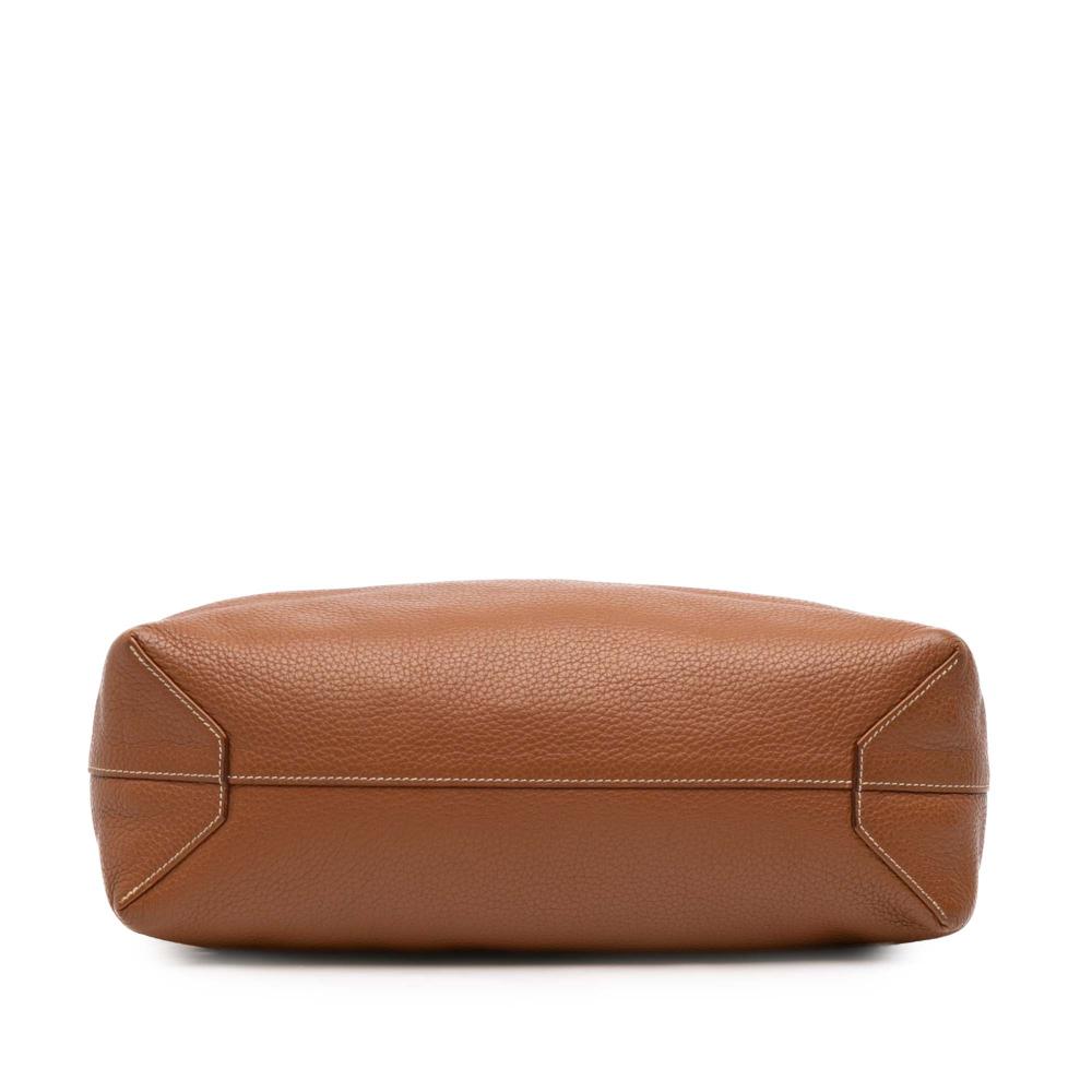 Hermès B Hermès Brown with Orange Calf Leather Clemence Double Sens 36 France