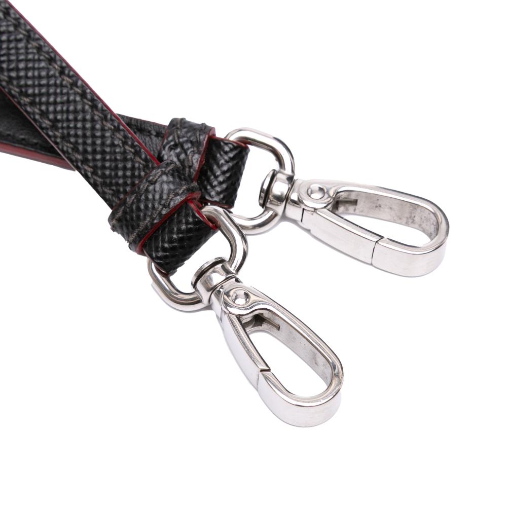 Prada B Prada Black Nylon Fabric Saffiano Trimmed Tessuto Bucket Bag Italy