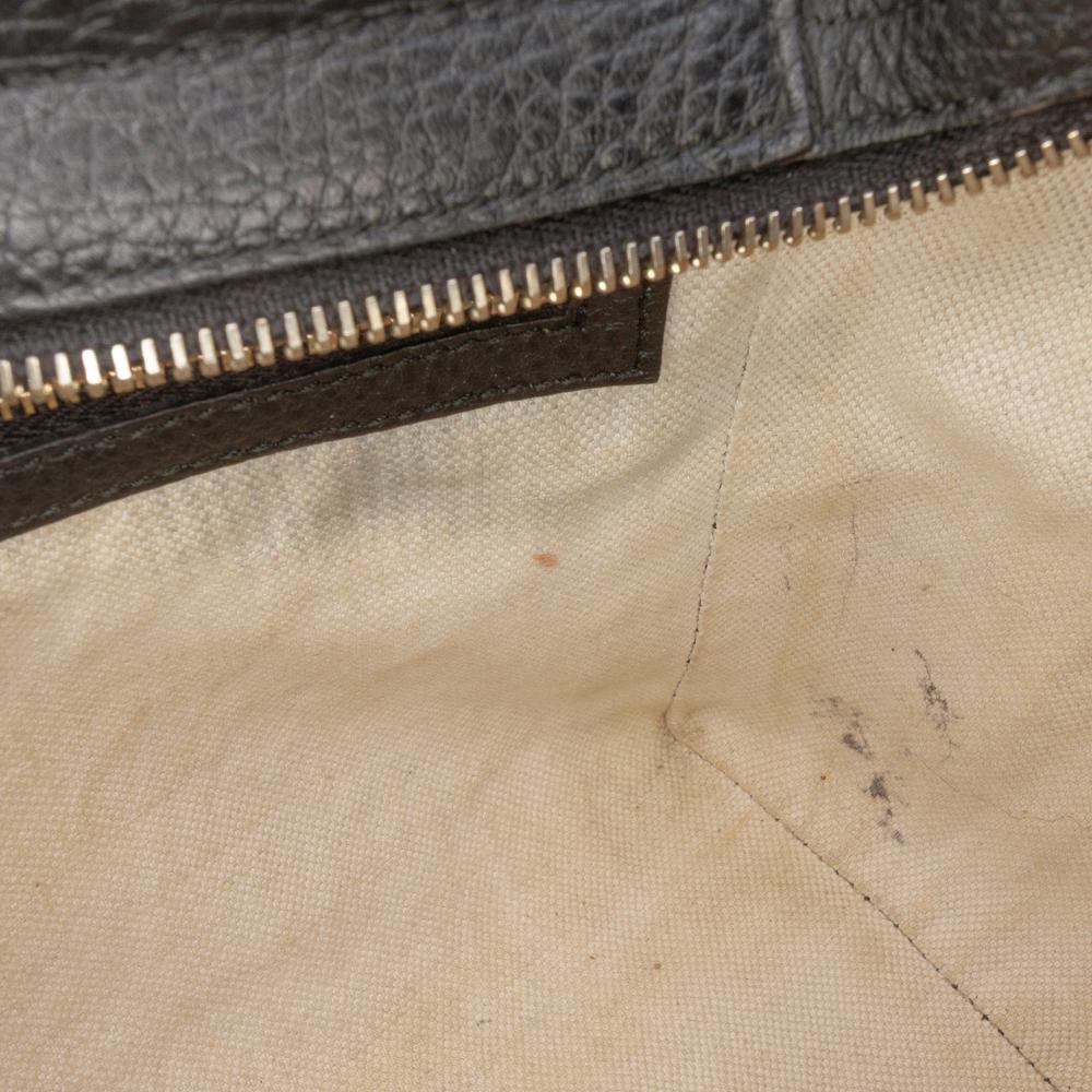 Gucci B Gucci Black Calf Leather Mini Swing Satchel Italy