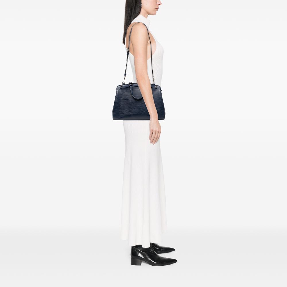 Louis Vuitton B Louis Vuitton Blue Navy Epi Leather Leather Epi Brea MM France