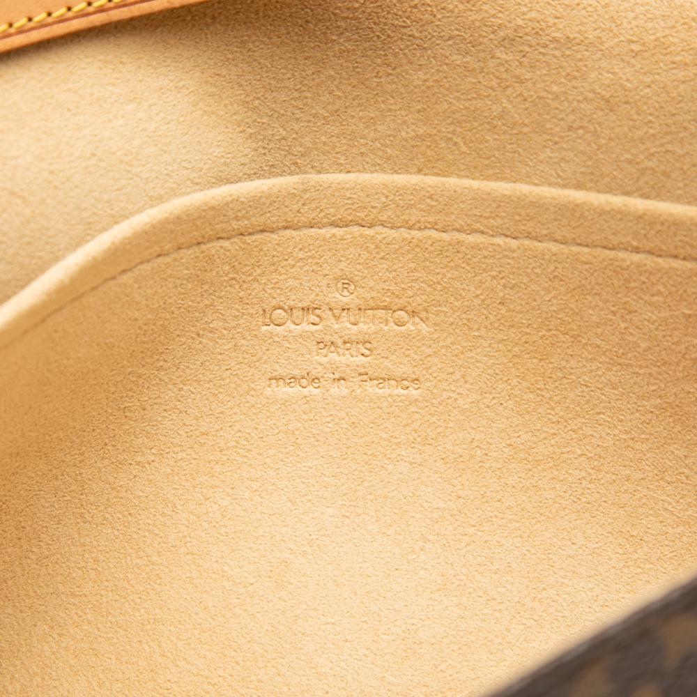 Louis Vuitton B Louis Vuitton Brown Monogram Canvas Fabric Monogram Pochette Twin GM France