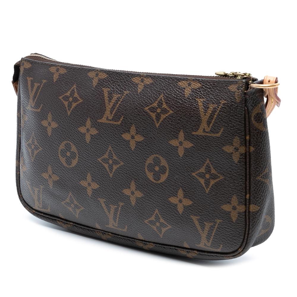 Louis Vuitton B Louis Vuitton Brown Monogram Canvas Fabric Monogram Pochette Accessoires France