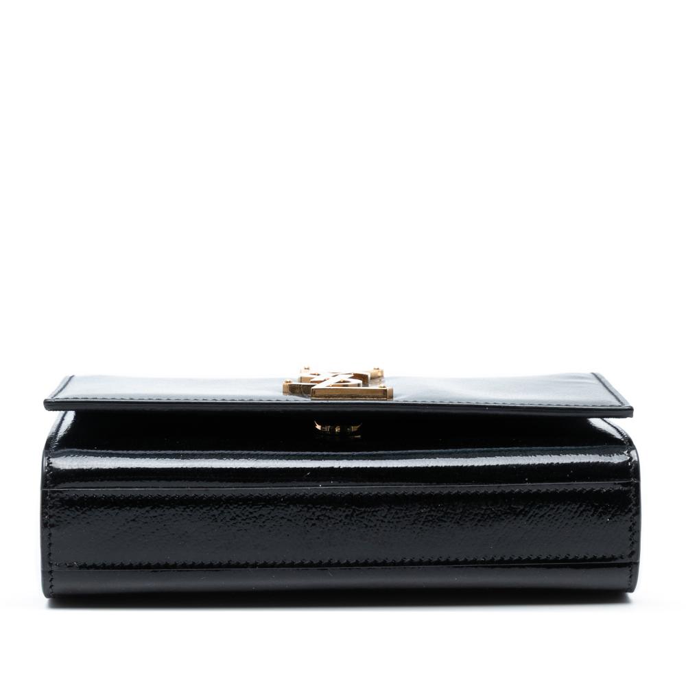 Saint Laurent AB Saint Laurent Black Patent Leather Leather Small Patent Monogram Kate Crossbody Italy