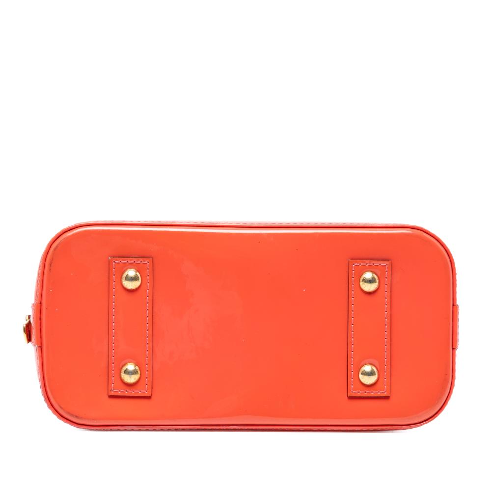 Louis Vuitton B Louis Vuitton Orange Vernis Leather Leather Monogram Vernis Alma BB France