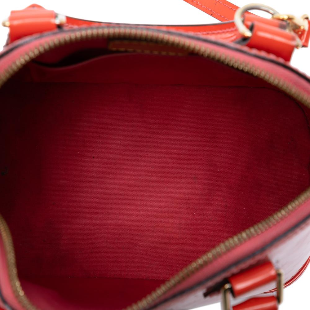 Louis Vuitton B Louis Vuitton Orange Vernis Leather Leather Monogram Vernis Alma BB France