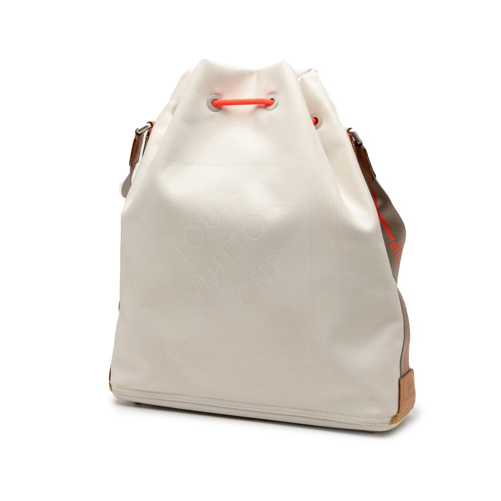 Louis Vuitton B Louis Vuitton White Canvas Fabric Damier Geant LV Cup Volunteer Bag France