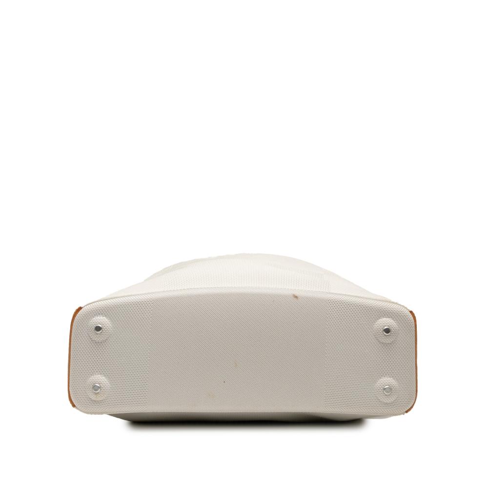 Louis Vuitton B Louis Vuitton White Canvas Fabric Damier Geant LV Cup Volunteer Bag France