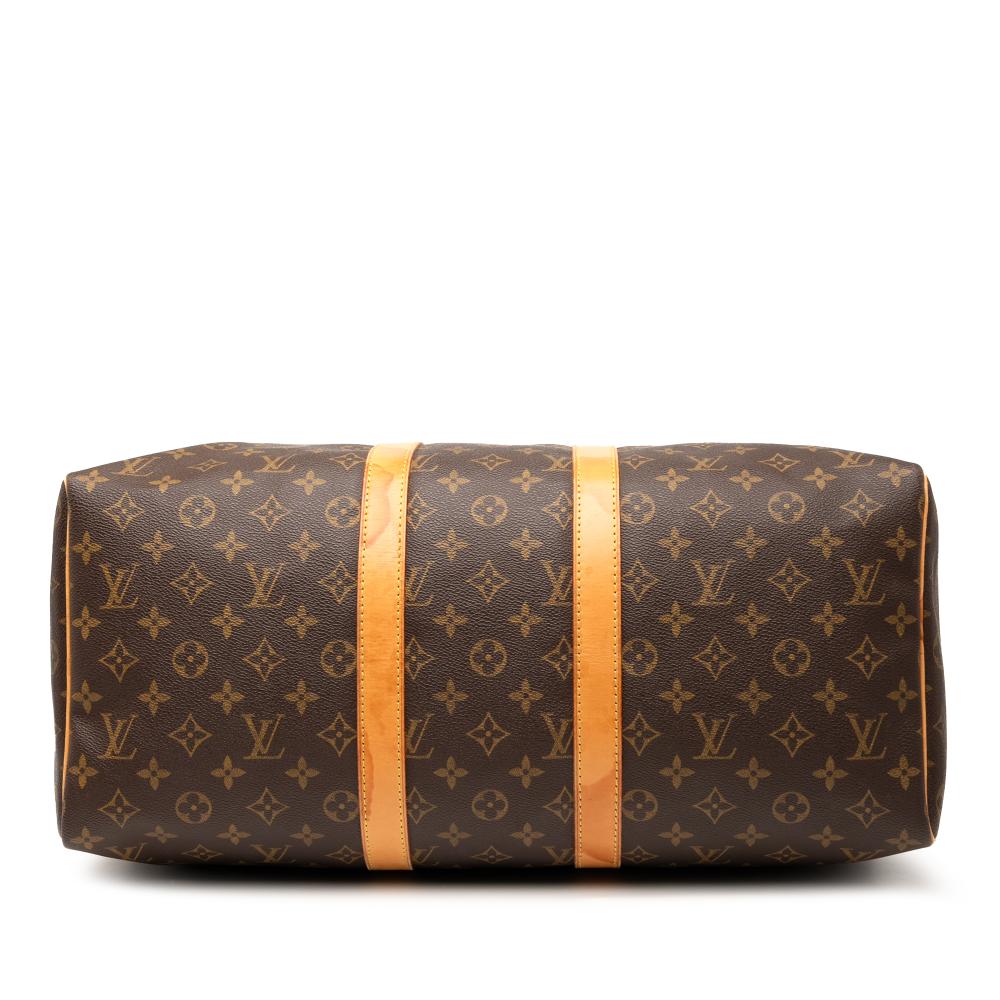 Louis Vuitton B Louis Vuitton Brown Monogram Canvas Fabric Monogram Keepall 45 France