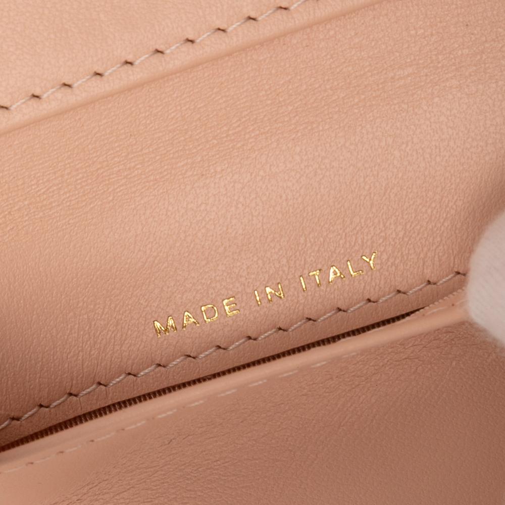 Chanel B Chanel Pink Salmon Caviar Leather Leather CC Quilted Caviar Compact Flap Wallet Italy