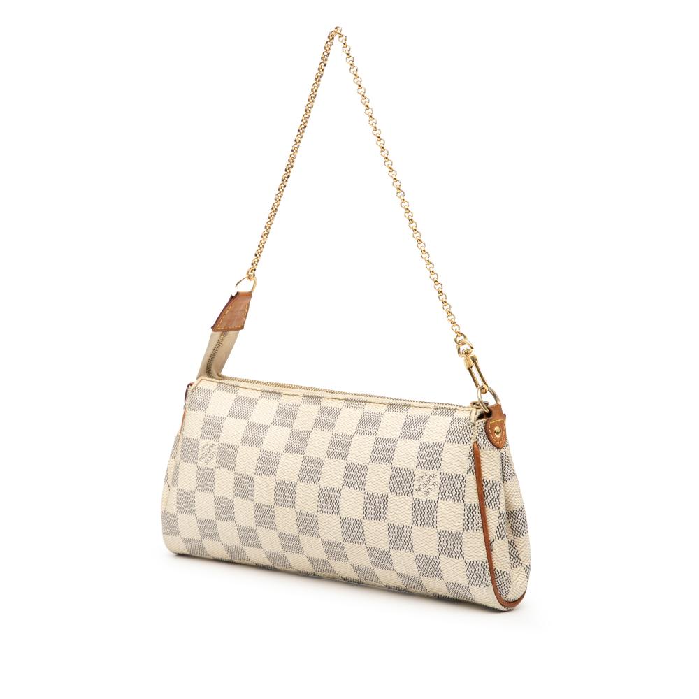 Louis Vuitton B Louis Vuitton White Damier Canvas Fabric Damier Azur Eva France