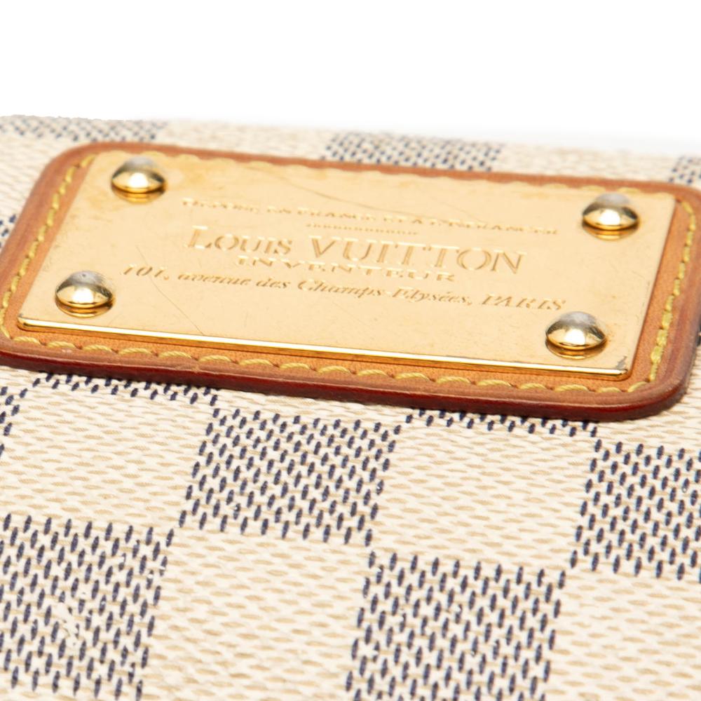 Louis Vuitton B Louis Vuitton White Damier Canvas Fabric Damier Azur Eva France