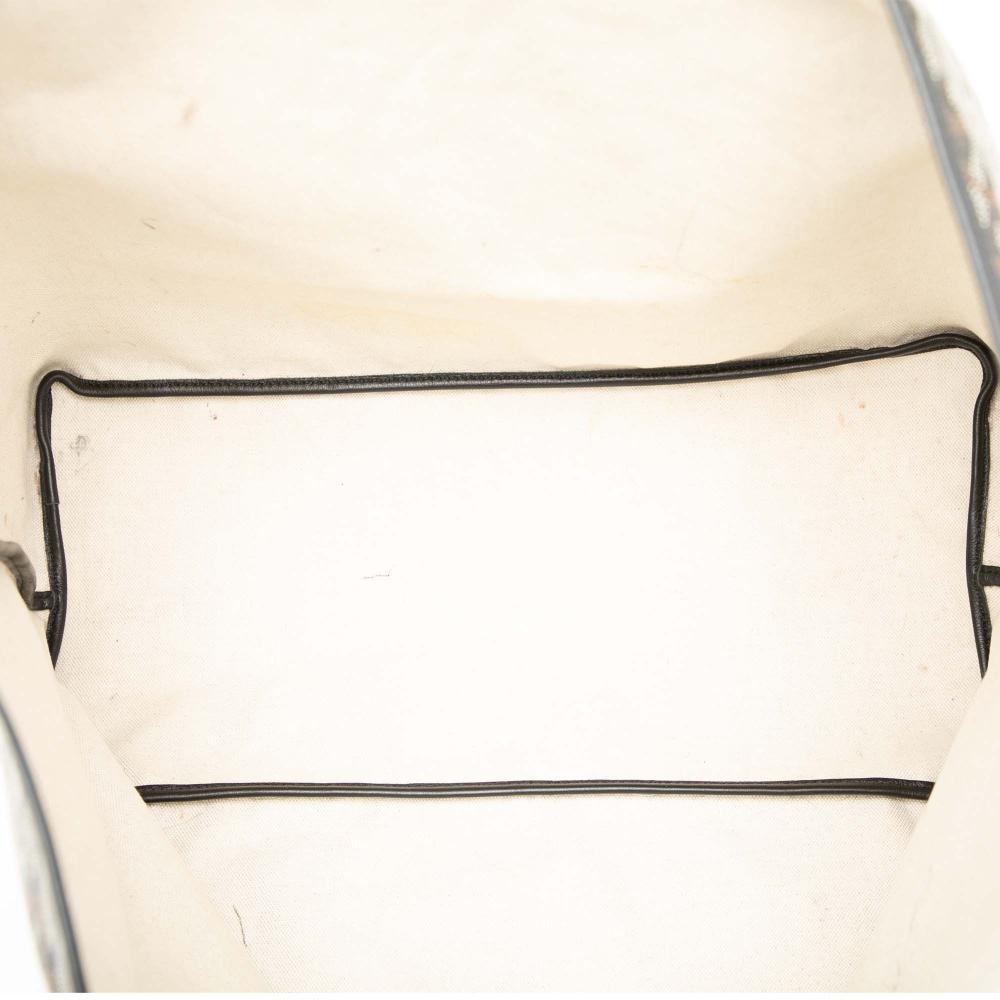 Goyard B Goyard Black Coated Canvas Fabric Goyardine Saint Louis GM France