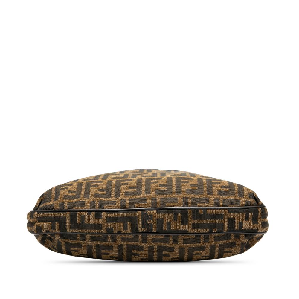 Fendi B Fendi Brown Canvas Fabric Zucca Chef Crossbody Italy