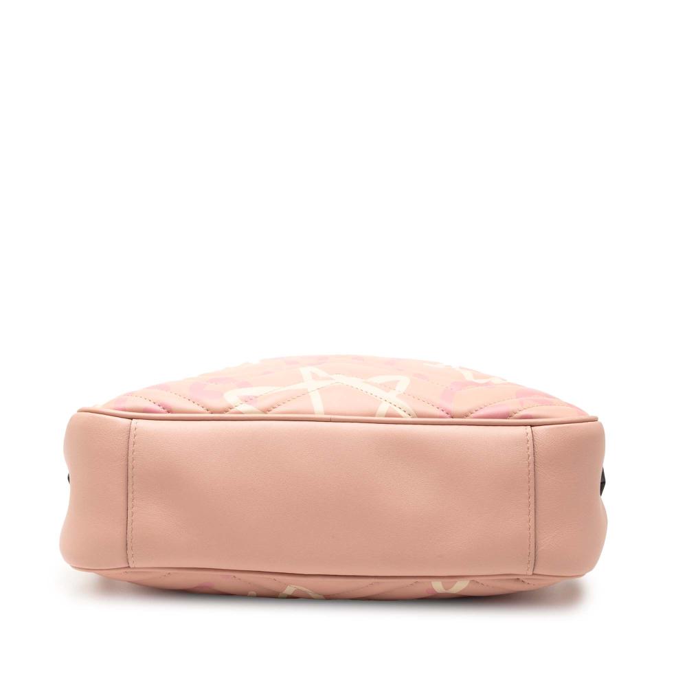 Gucci B Gucci Pink Calf Leather GG Marmont Matelasse Gucci Ghost Crossbody Italy