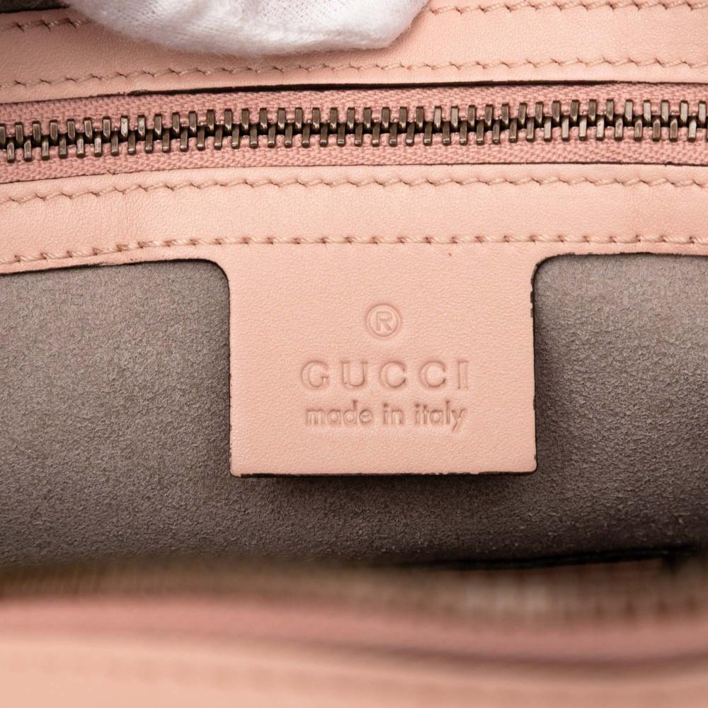 Gucci B Gucci Pink Calf Leather GG Marmont Matelasse Gucci Ghost Crossbody Italy