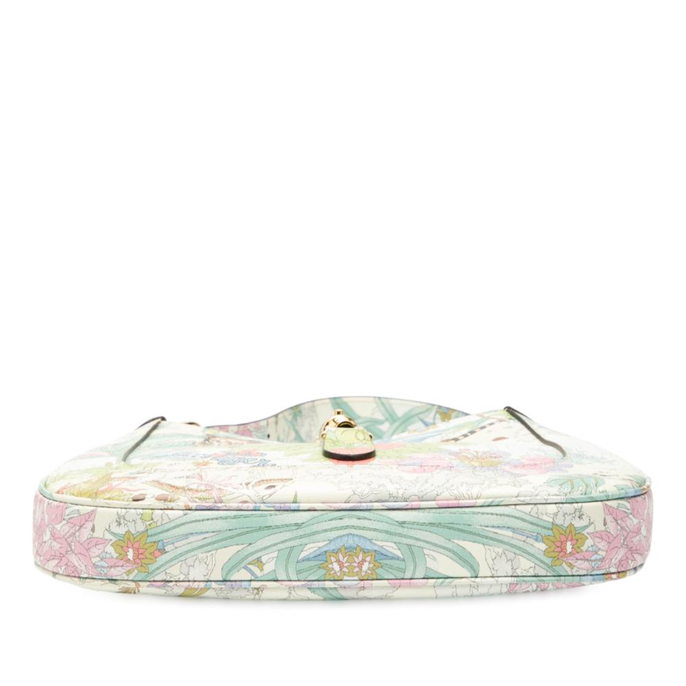 Gucci AB Gucci Blue Calf Leather Small skin Tiger Jackie 1961 Crossbody Italy