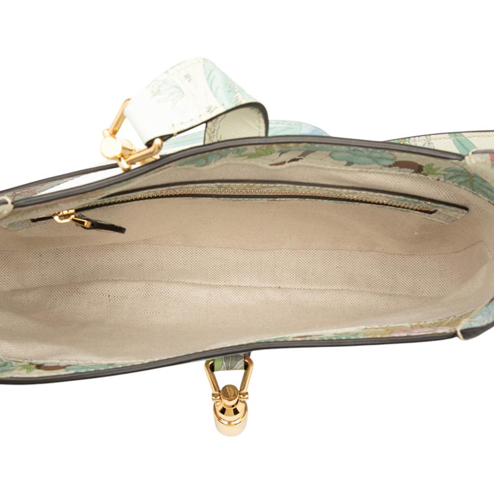 Gucci AB Gucci Blue Calf Leather Small skin Tiger Jackie 1961 Crossbody Italy