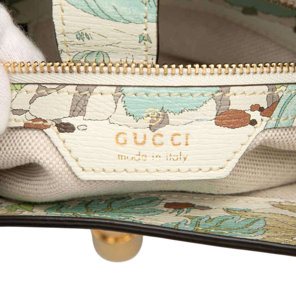 Gucci AB Gucci Blue Calf Leather Small skin Tiger Jackie 1961 Crossbody Italy