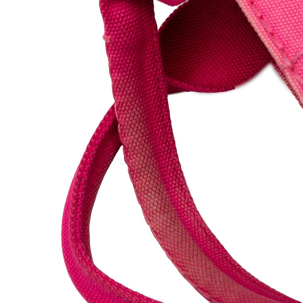 Prada B Prada Pink Hot Pink Canvas Fabric Small Canapa Logo Satchel Turkey
