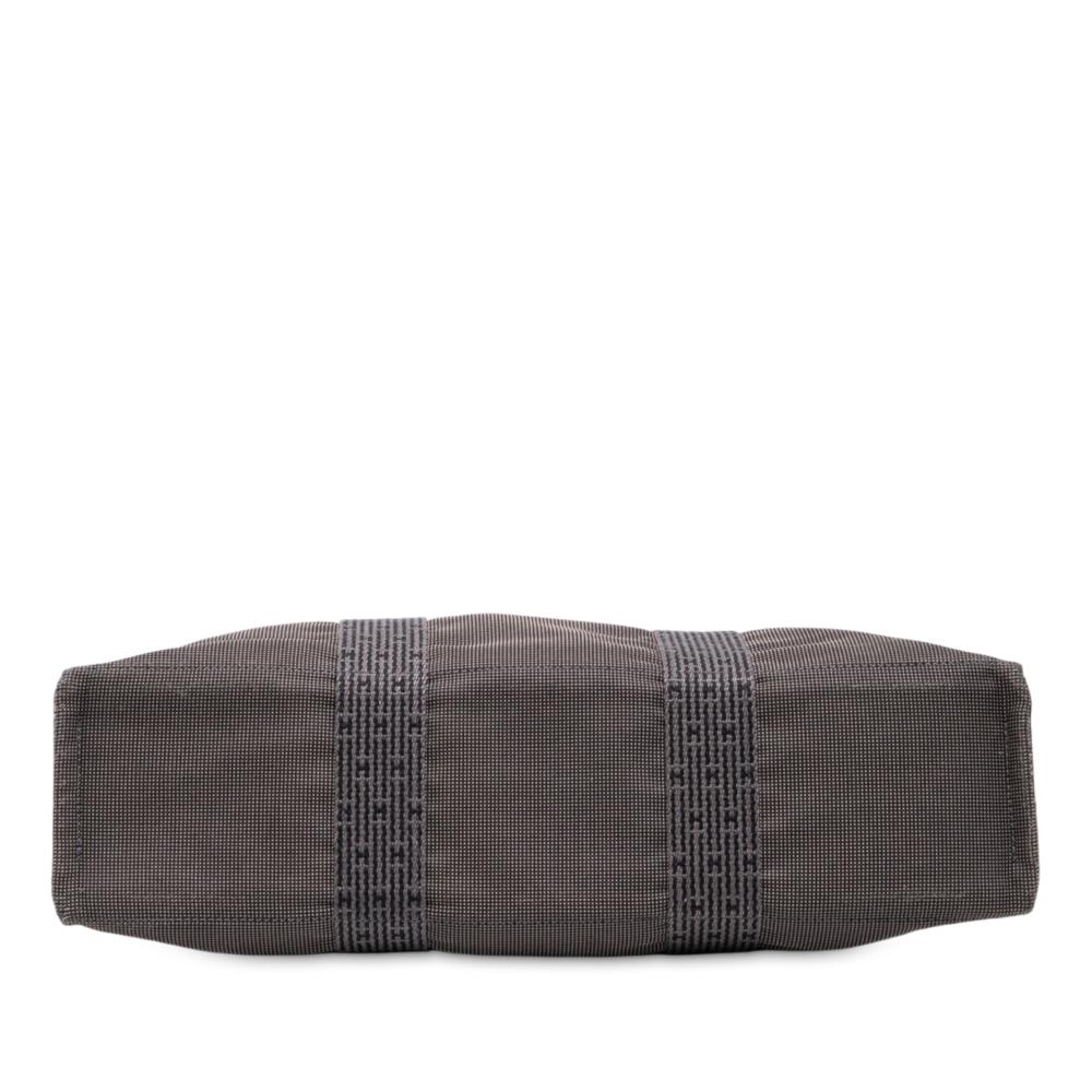 Hermès B Hermès Gray Dark Gray Canvas Fabric Herline MM France