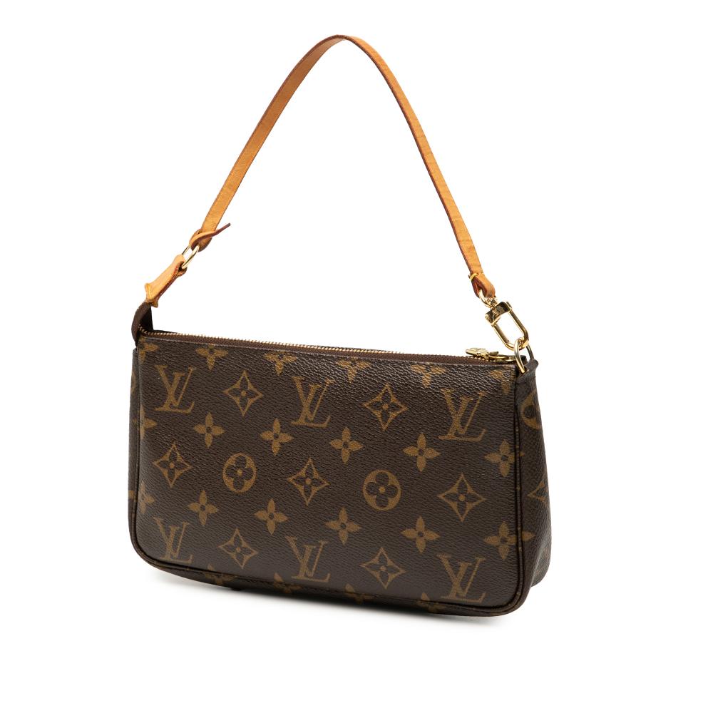 Louis Vuitton B Louis Vuitton Brown Monogram Canvas Fabric Monogram Pochette Accessoires France