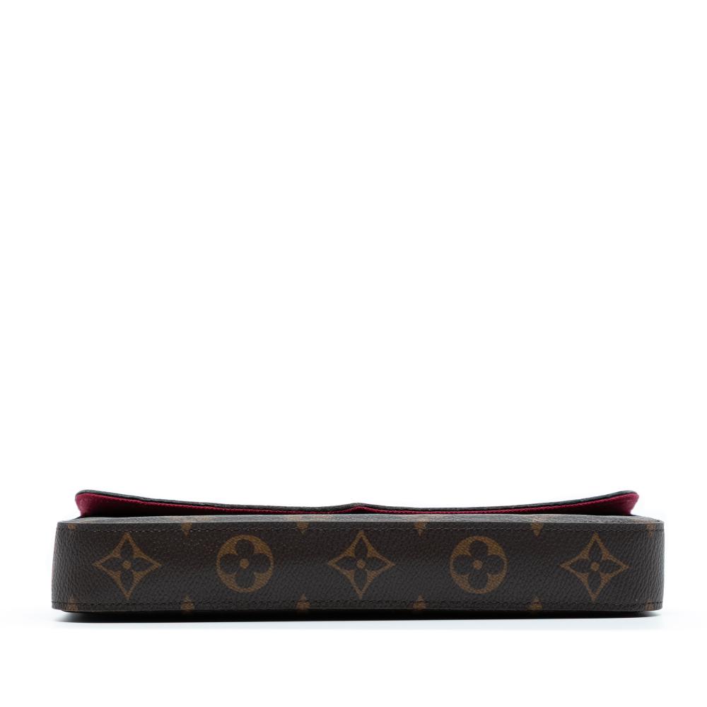 Louis Vuitton AB Louis Vuitton Brown Monogram Canvas Fabric Monogram Pochette Felicie Spain