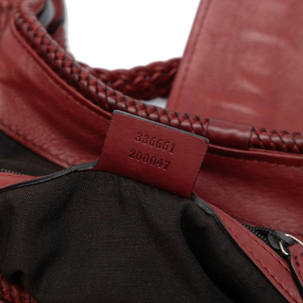 Gucci B Gucci Red Calf Leather Marrakech Hobo Bag Italy