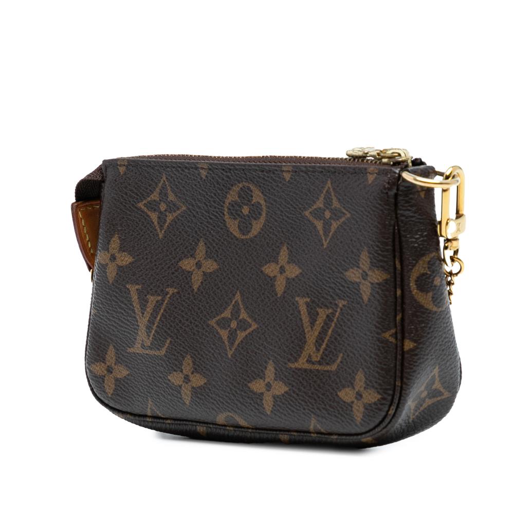 Louis Vuitton B Louis Vuitton Brown Monogram Canvas Fabric Monogram Mini Pochette Accessoires France