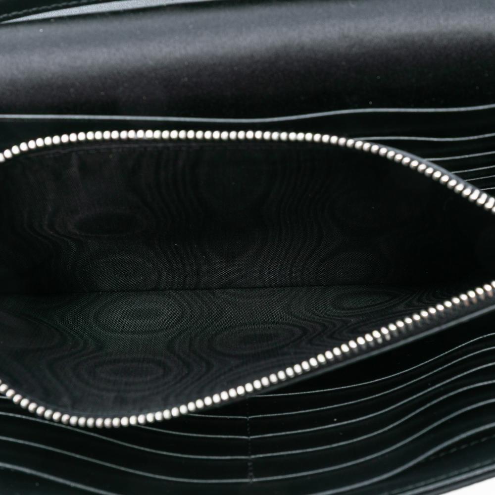 Saint Laurent AB Saint Laurent Black Sequin Other Monogram Kate Wallet on Chain Italy