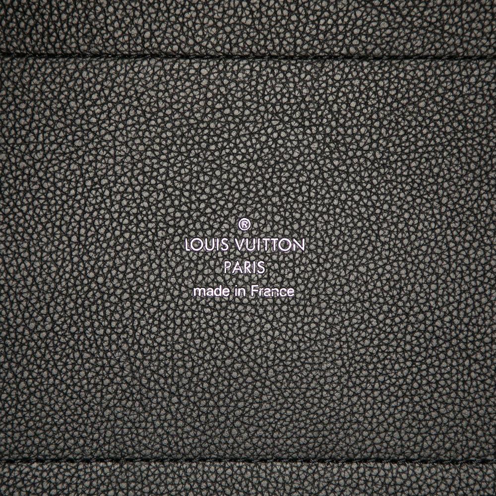 Louis Vuitton B Louis Vuitton Black Calf Leather Monogram Mahina Hina MM France