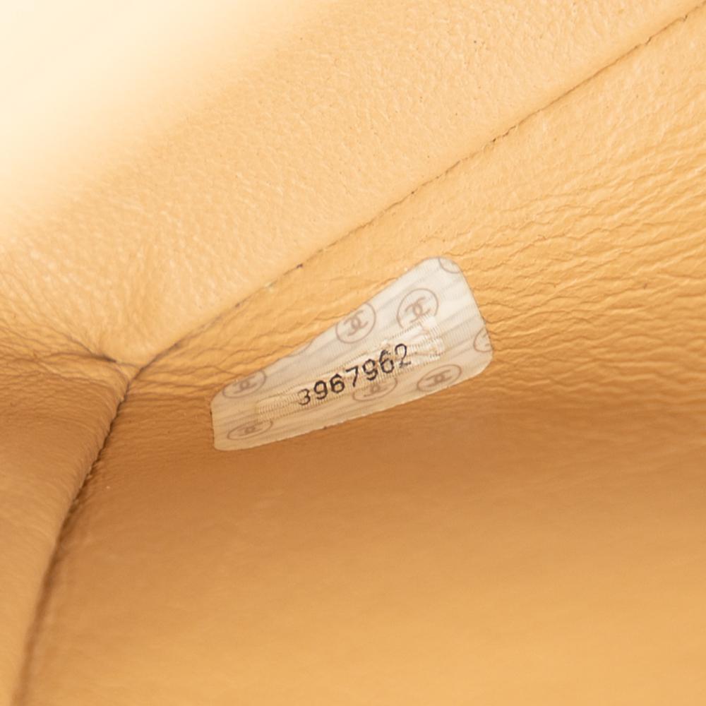 Chanel B Chanel Brown Beige Lambskin Leather Leather Jumbo XL Classic Lambskin Single Flap France